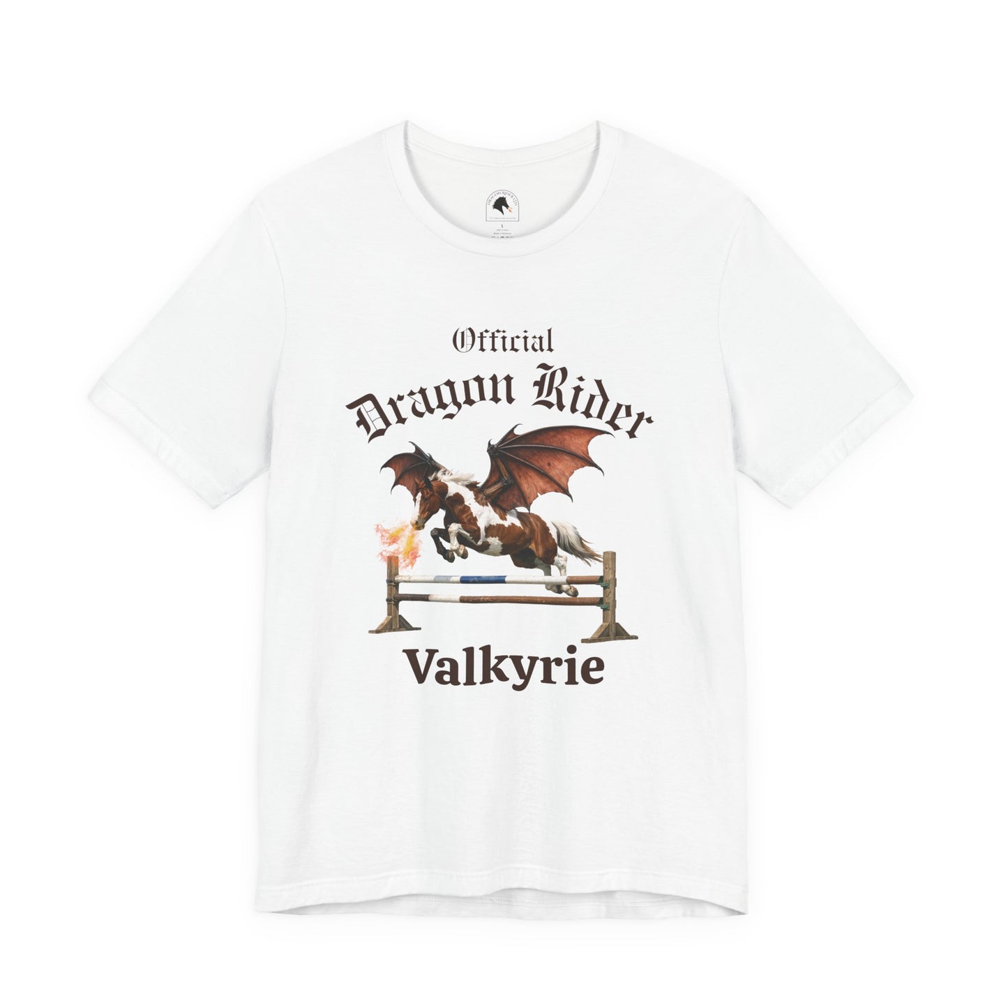 Personalized Chestnut & White Dragon Rider Jersey Short Sleeve Tee