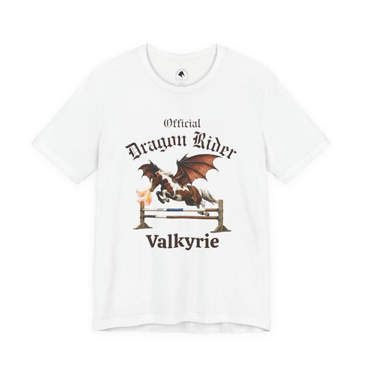 Personalized Chestnut & White Dragon Rider Jersey Short Sleeve Tee
