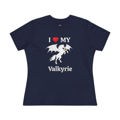 I Heart My Dragon Horse (E) Cotton Tee - Personalized with your horse's name!
