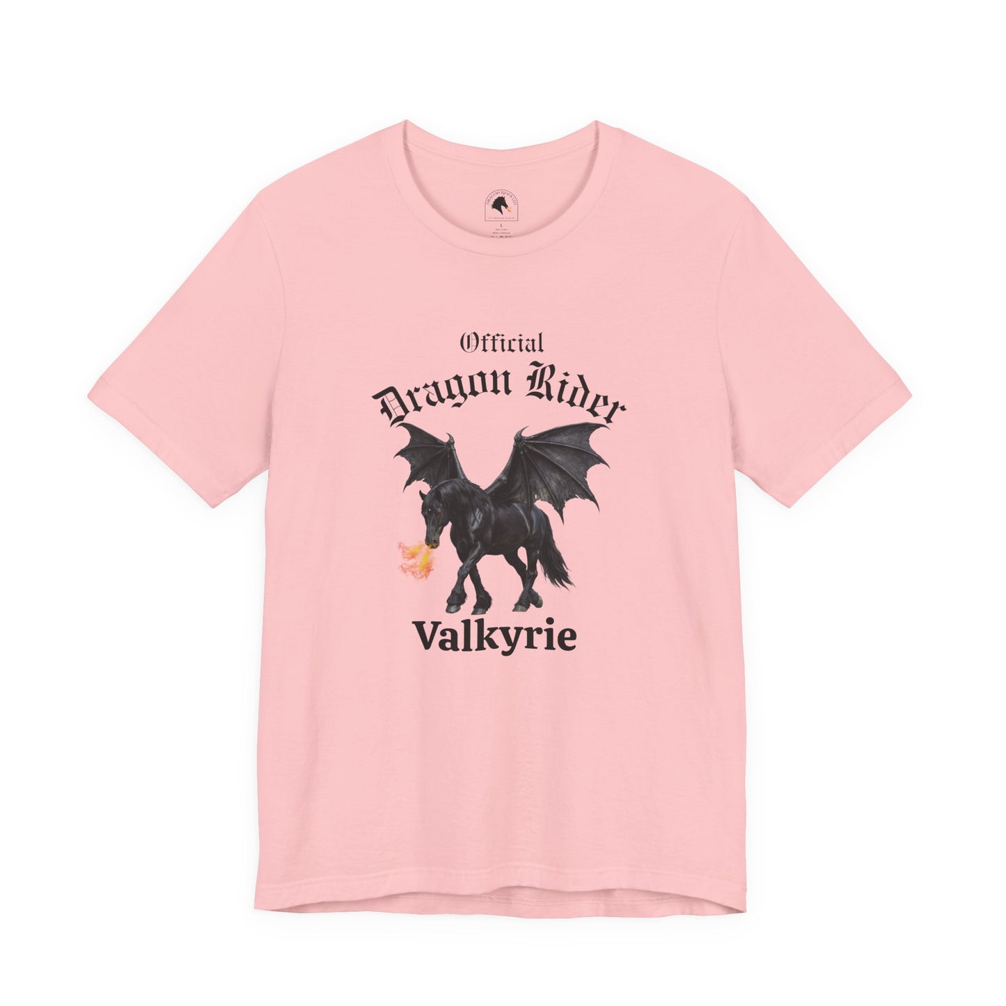 Personalized Black Dragon Rider Jersey Short Sleeve Tee