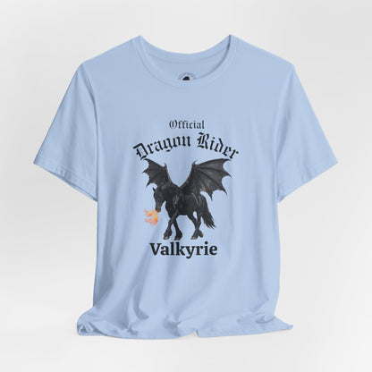 Personalized Black Dragon Rider Jersey Short Sleeve Tee