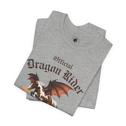 Personalized Chestnut & White Dragon Rider Jersey Short Sleeve Tee