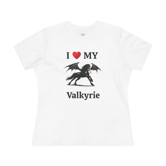 I Heart My Dragon Horse (A) Cotton Tee - Personalized with your horse's name!