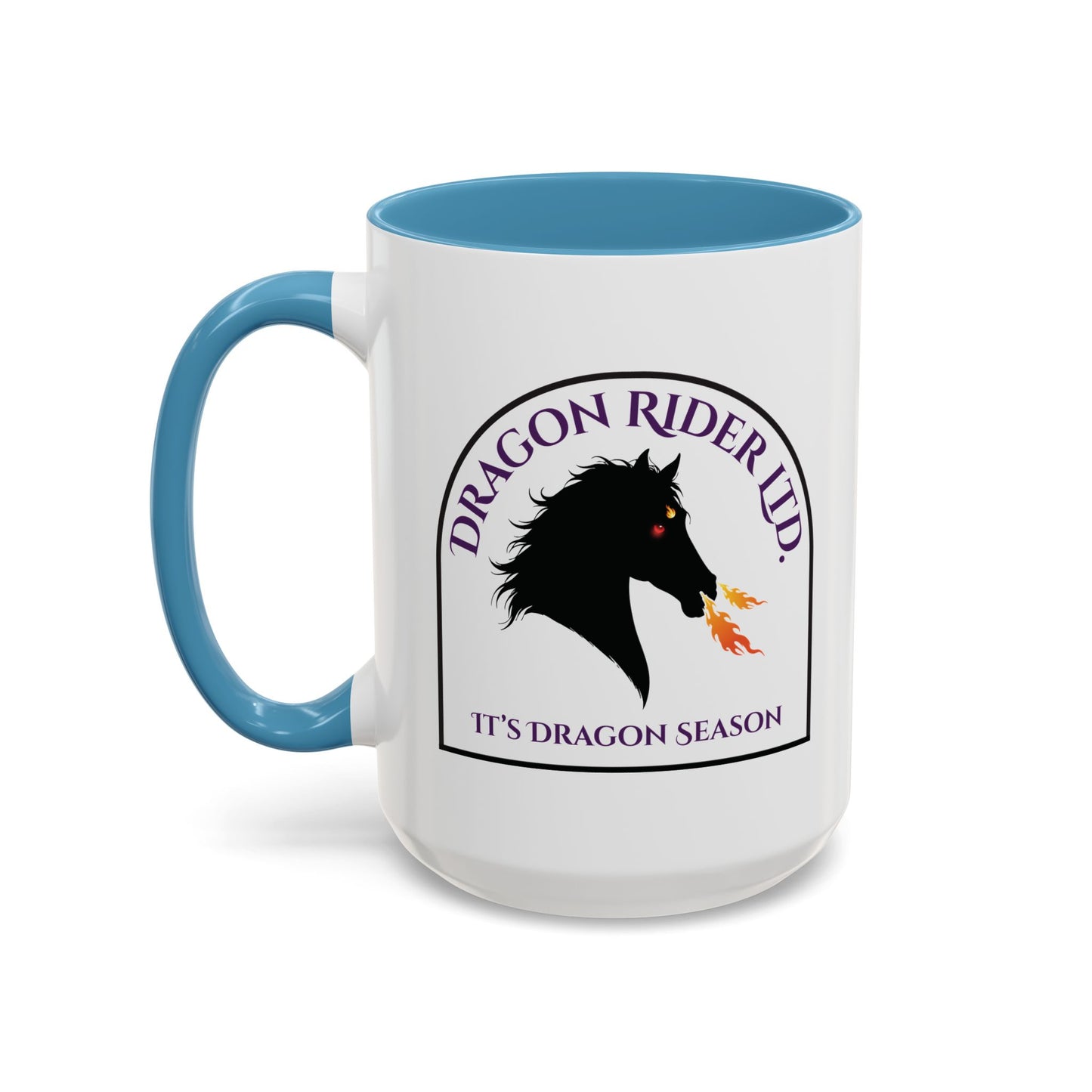 Personalized I Heart My Dragon Horse Accent Coffee Mug (15oz)