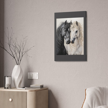Black & White Horse Portrait Canvas – Stretched 1.5"