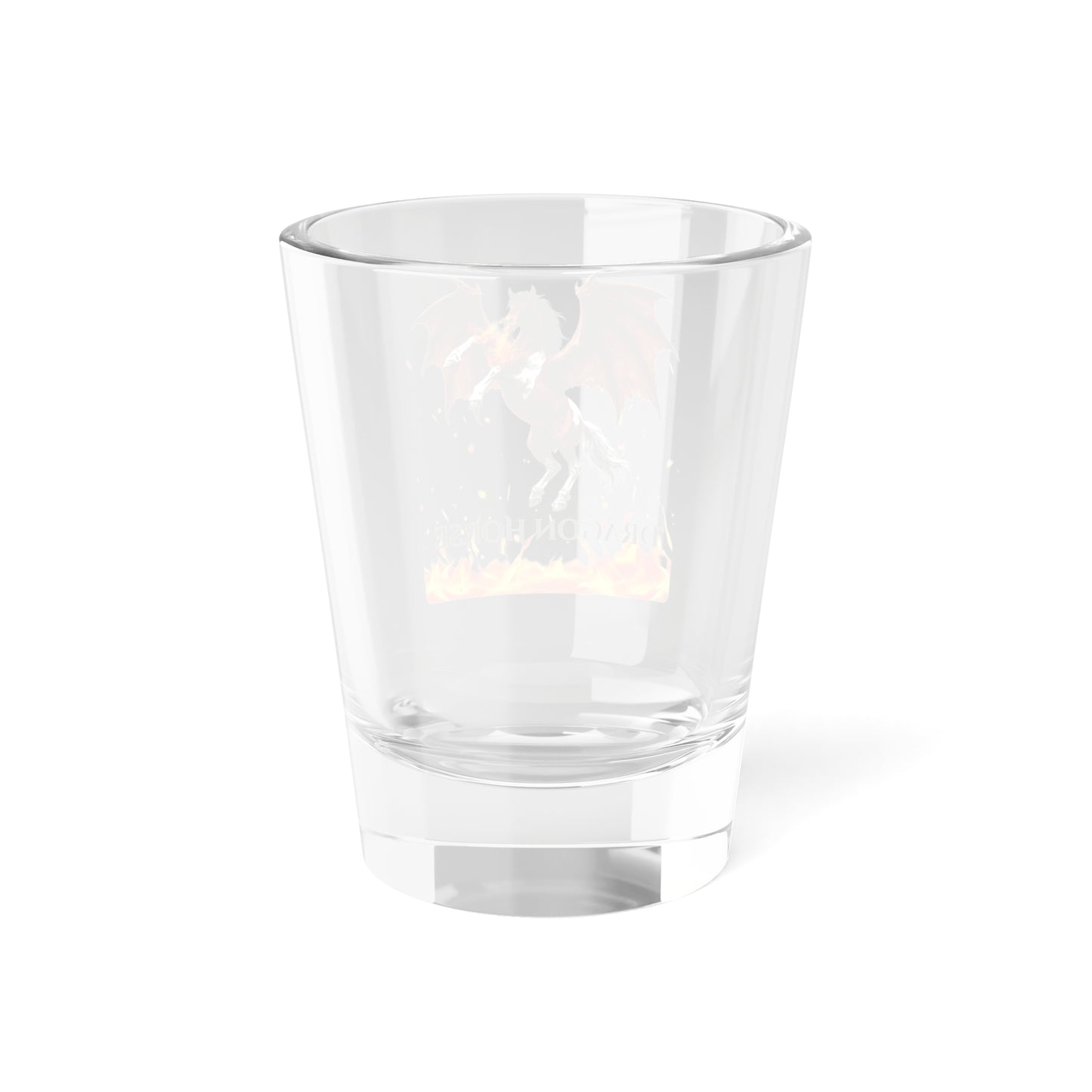 Bay & White Dragon Horse Shot Glass, 1.5oz