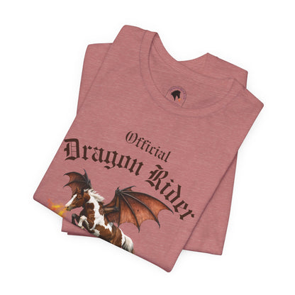 Personalized Chestnut & White Dragon Rider Jersey Short Sleeve Tee