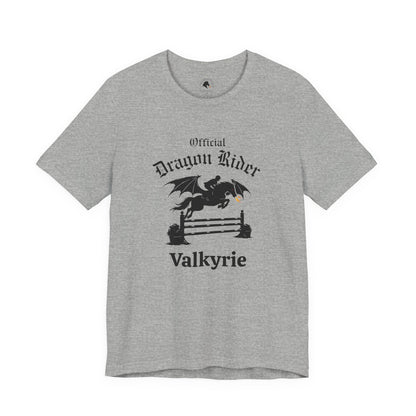 Personalized Jumper Official Dragon Rider Equestrian Fantasy Horse Lover Short Sleeve Tee