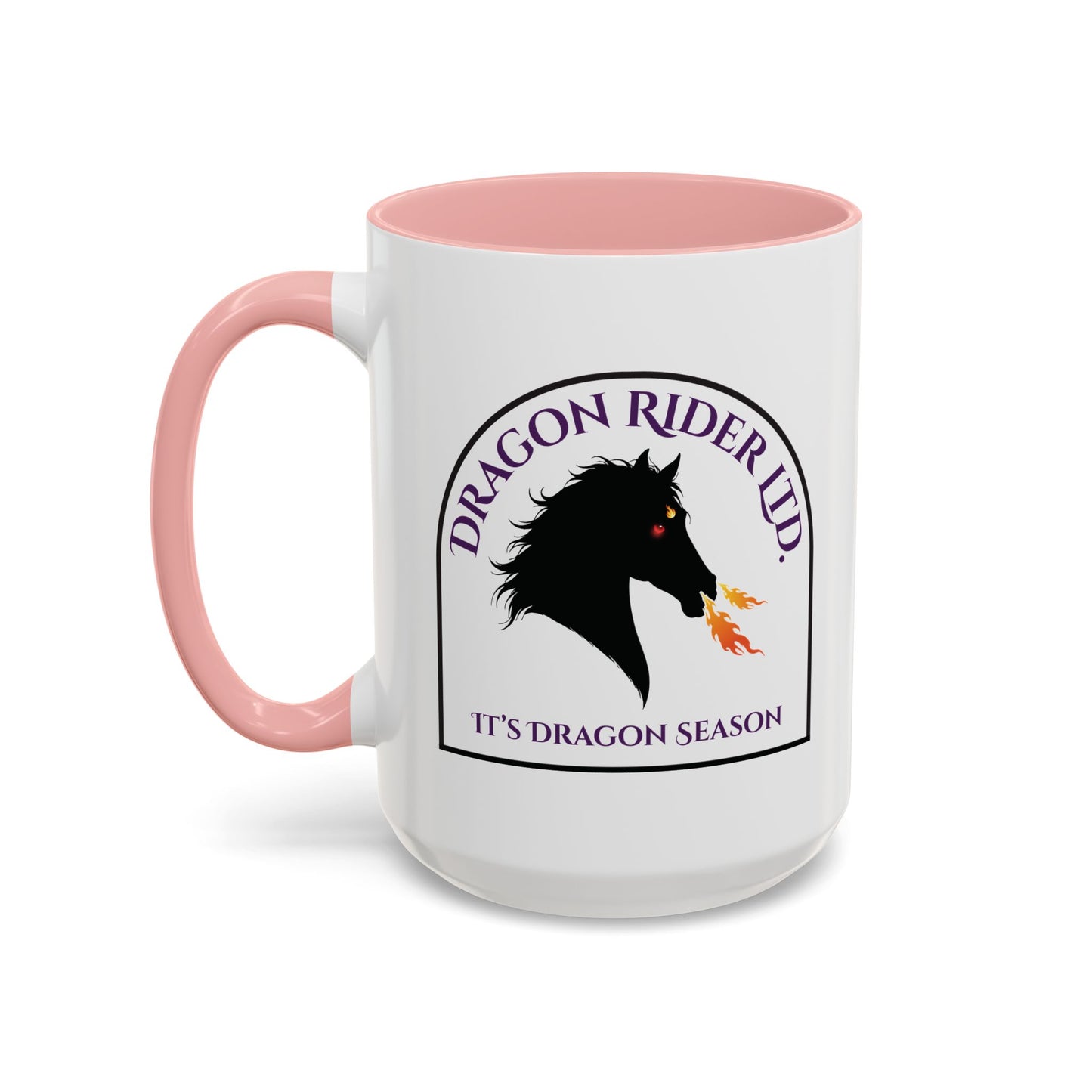 Personalized I Heart My Dragon Horse Accent Coffee Mug (15oz)