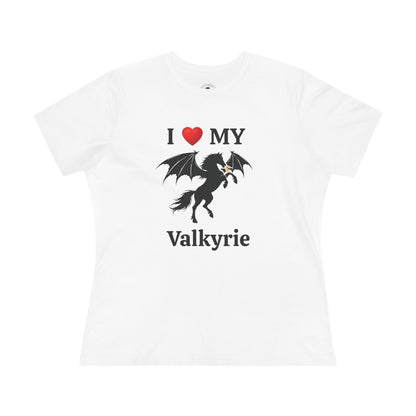 I Heart My Dragon Horse (E) Cotton Tee - Personalized with your horse's name!