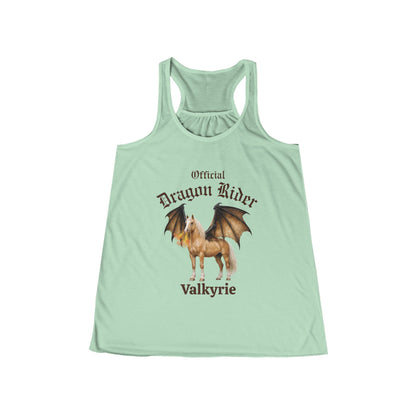 Personalized Palomino Dragon Rider Women's Flowy Racerback Tank