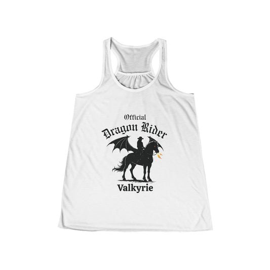 Personalized Western Dragon Rider Women's Flowy Racerback Tank