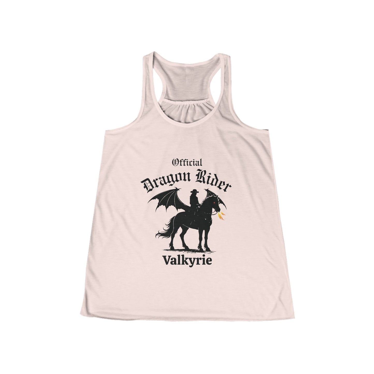 Personalized Western Dragon Rider Women's Flowy Racerback Tank