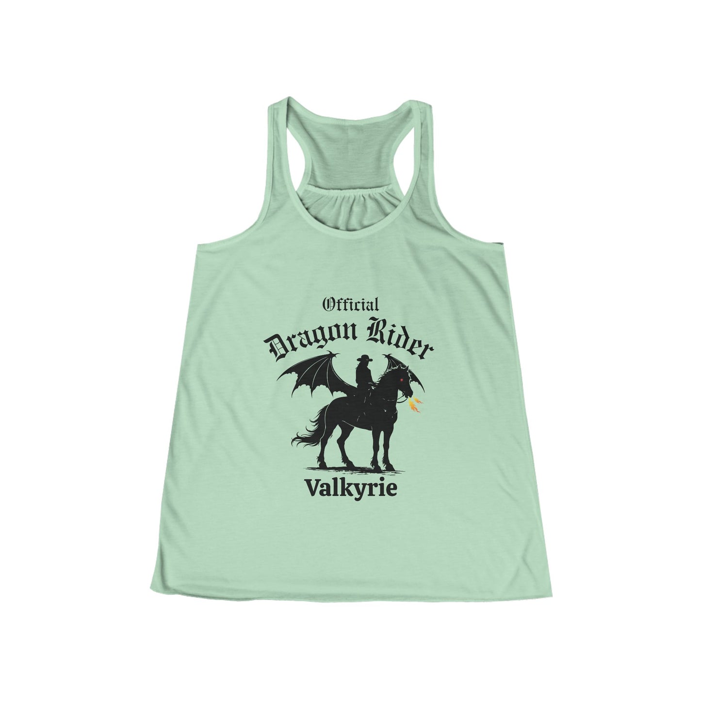Personalized Western Dragon Rider Women's Flowy Racerback Tank