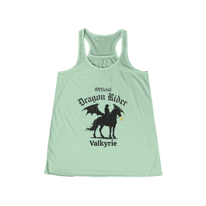 Personalized Western Dragon Rider Women's Flowy Racerback Tank