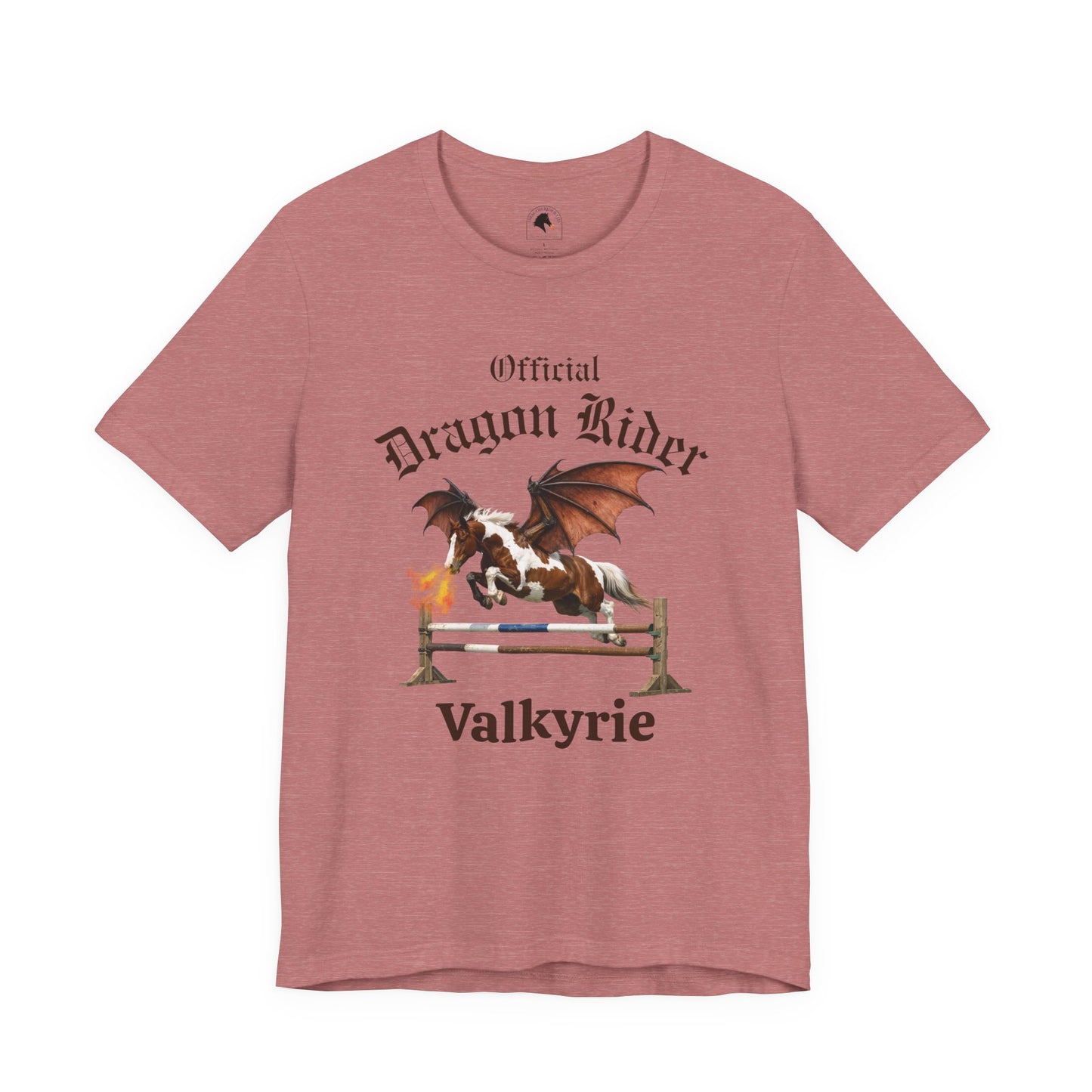 Personalized Chestnut & White Dragon Rider Jersey Short Sleeve Tee