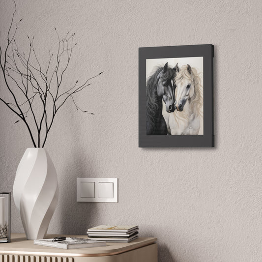 Black & White Horse Portrait Canvas – Stretched 1.5"