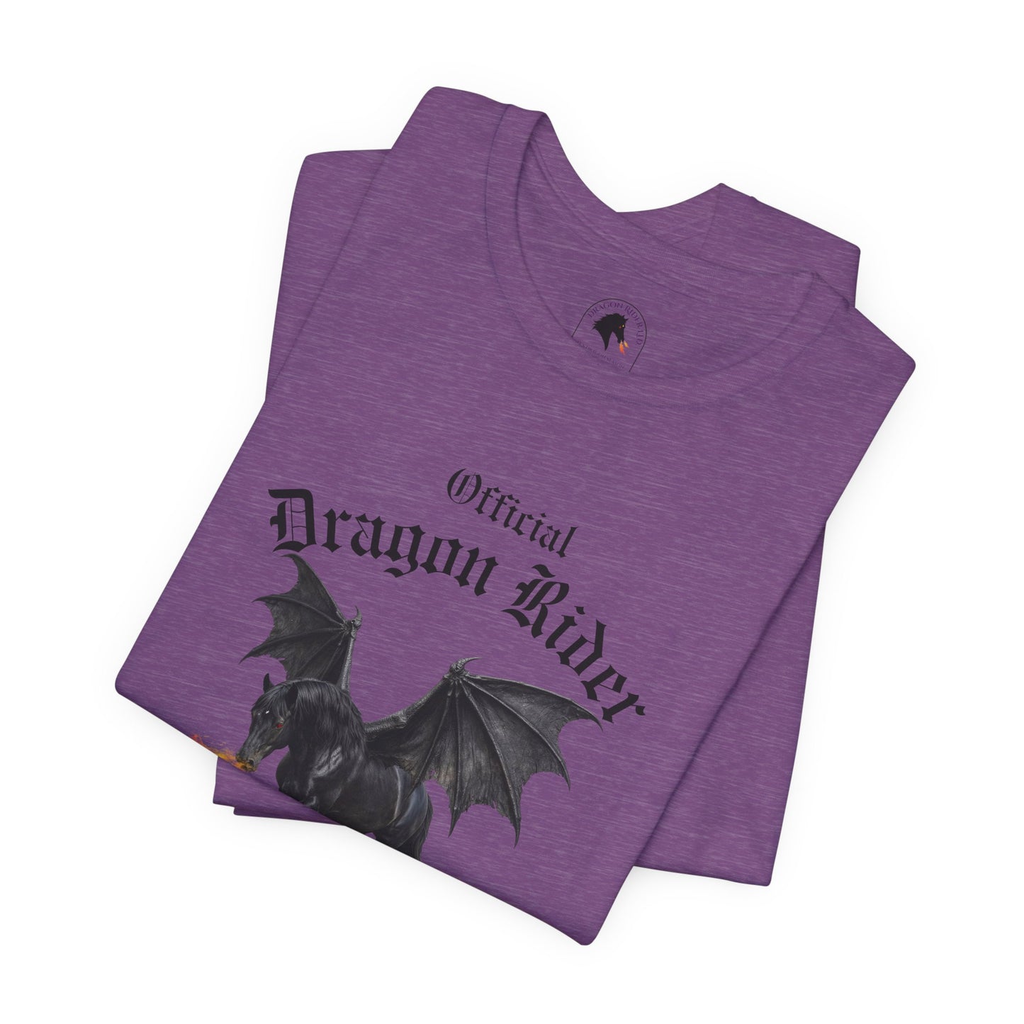 Personalized Black Dragon Rider Jersey Short Sleeve Tee