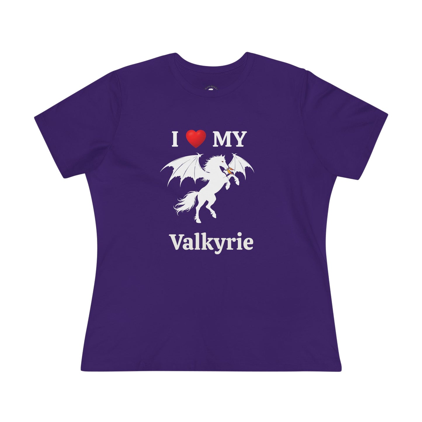 I Heart My Dragon Horse (E) Cotton Tee - Personalized with your horse's name!