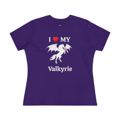 I Heart My Dragon Horse (E) Cotton Tee - Personalized with your horse's name!