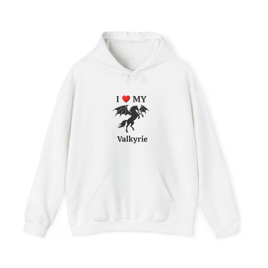 Personalized I Heart My Dragon Horse Style E Lightweight Hooded Sweatshirt