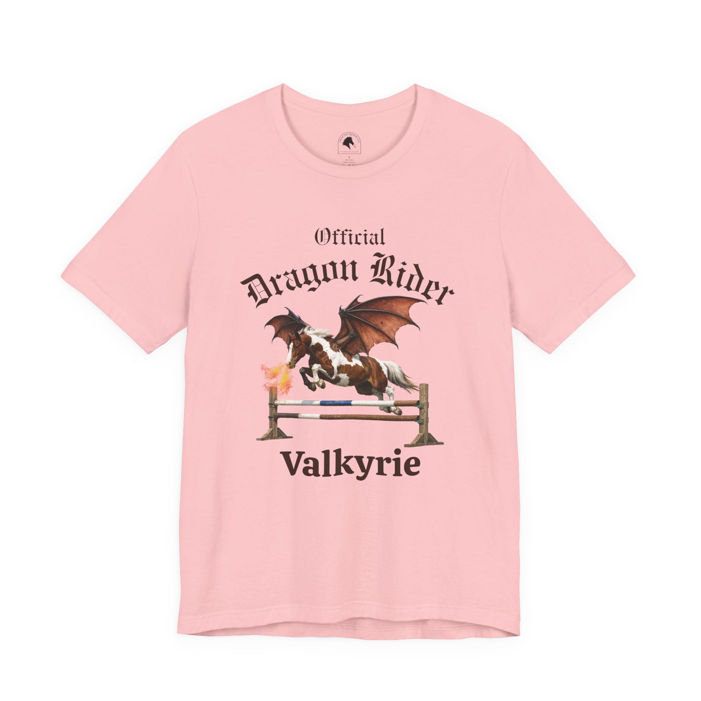 Personalized Chestnut & White Dragon Rider Jersey Short Sleeve Tee