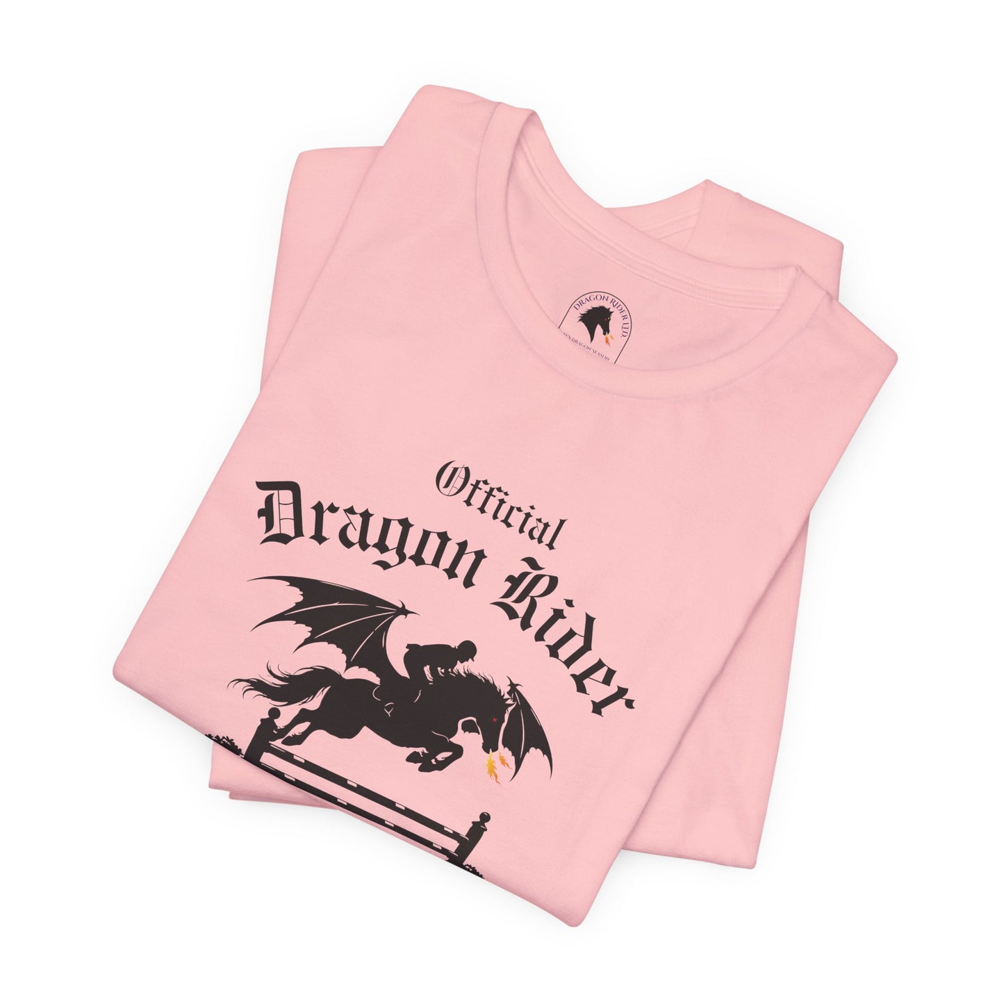 Personalized Jumper Official Dragon Rider Equestrian Fantasy Horse Lover Short Sleeve Tee