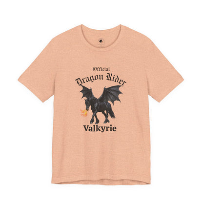 Personalized Black Dragon Rider Jersey Short Sleeve Tee