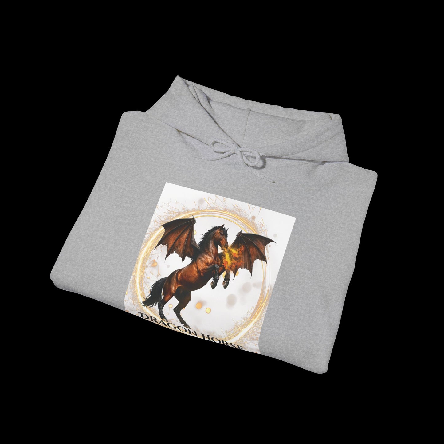 Bay Dragon Horse Heavy Blend™ Hooded Sweatshirt