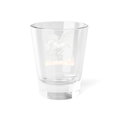 Gray Dragon Horse Shot Glass, 1.5oz