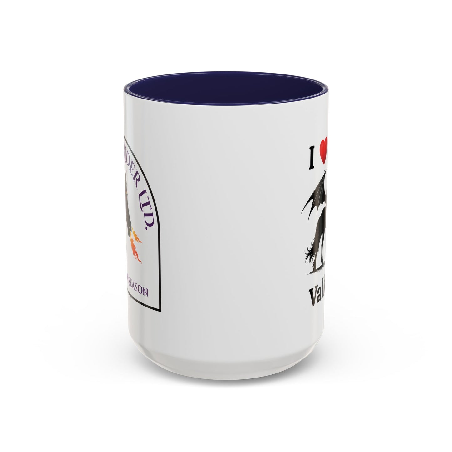 Personalized I Heart My Dragon Horse Accent Coffee Mug (15oz)