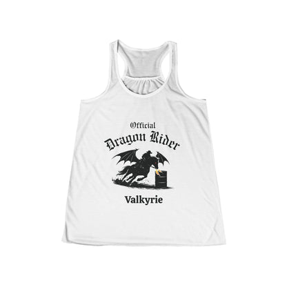 Personalized Barrel Racer Dragon Rider Women's Flowy Racerback Tank