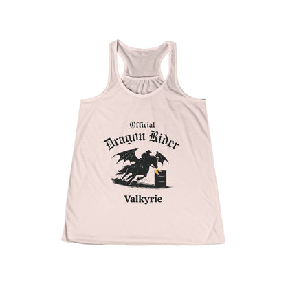 Personalized Barrel Racer Dragon Rider Women's Flowy Racerback Tank