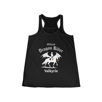 Personalized Dressage Dragon Rider Women's Flowy Racerback Tank
