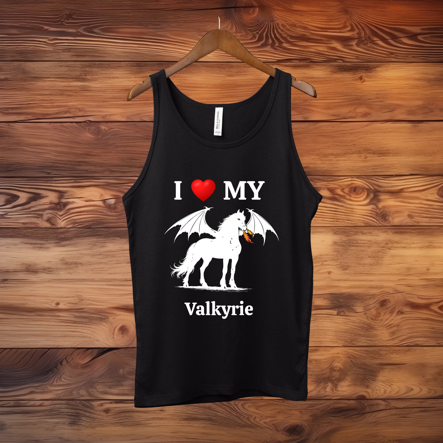 Personalized I Love My Dragon Horse Unisex Jersey Tank