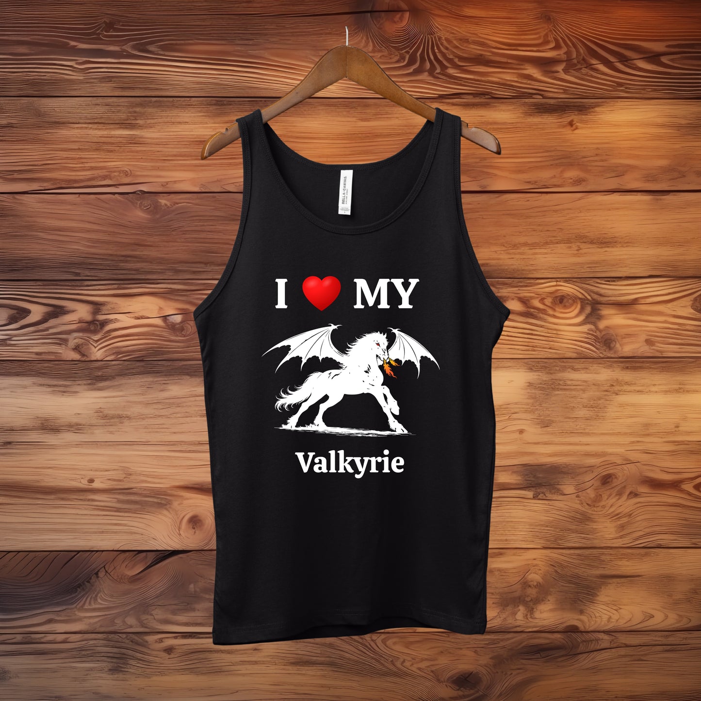 Personalized I Love My Dragon Horse Unisex Jersey Tank