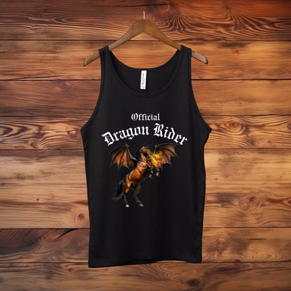 Official Dragon Rider Bay Fire Breathing Winged Horse Unisex Jersey Tank