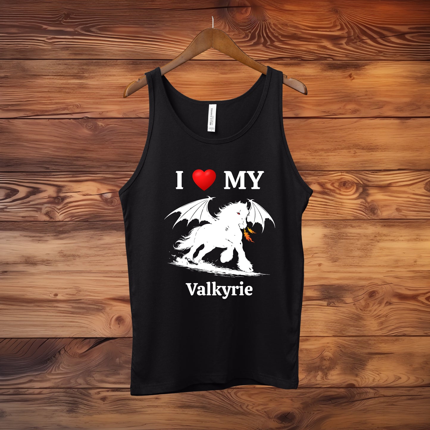 Personalized I Love My Dragon Horse Unisex Jersey Tank
