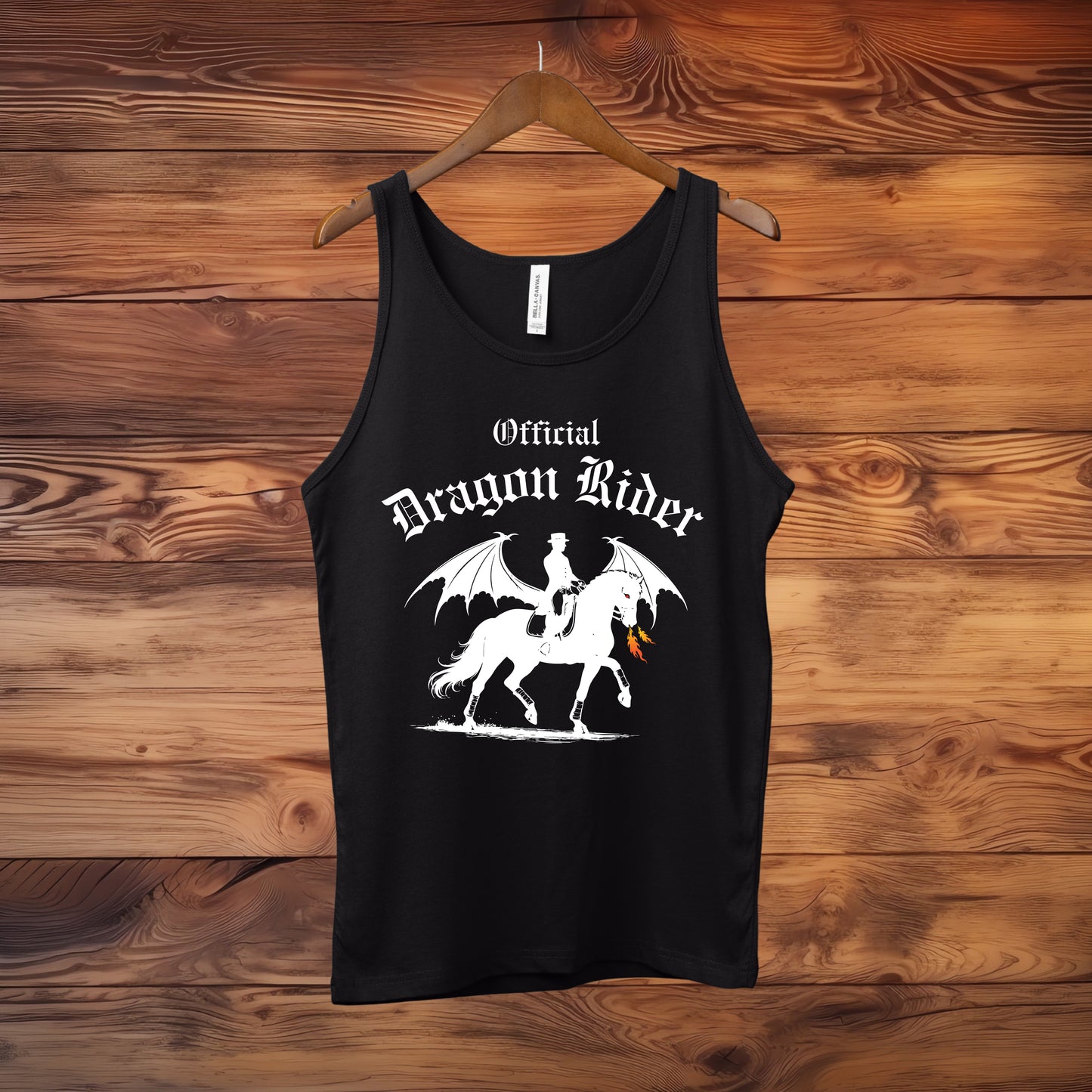 Official Dragon Rider Winged Horse Dressage Equestrian Fantasy Unisex Jersey Tank