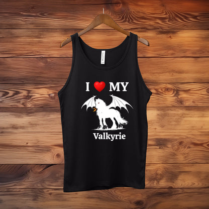 Personalized I Love My Dragon Horse Unisex Jersey Tank