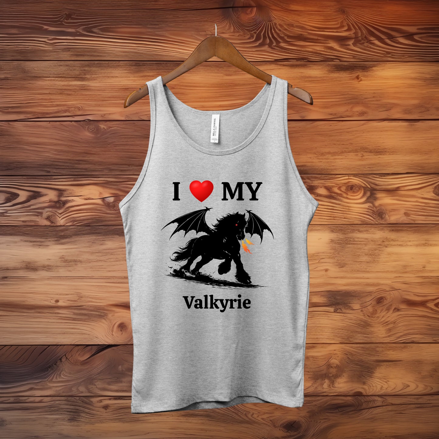 Personalized I Love My Dragon Horse Unisex Jersey Tank