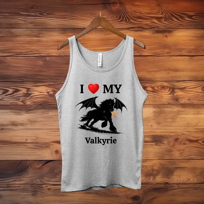 Personalized I Love My Dragon Horse Unisex Jersey Tank