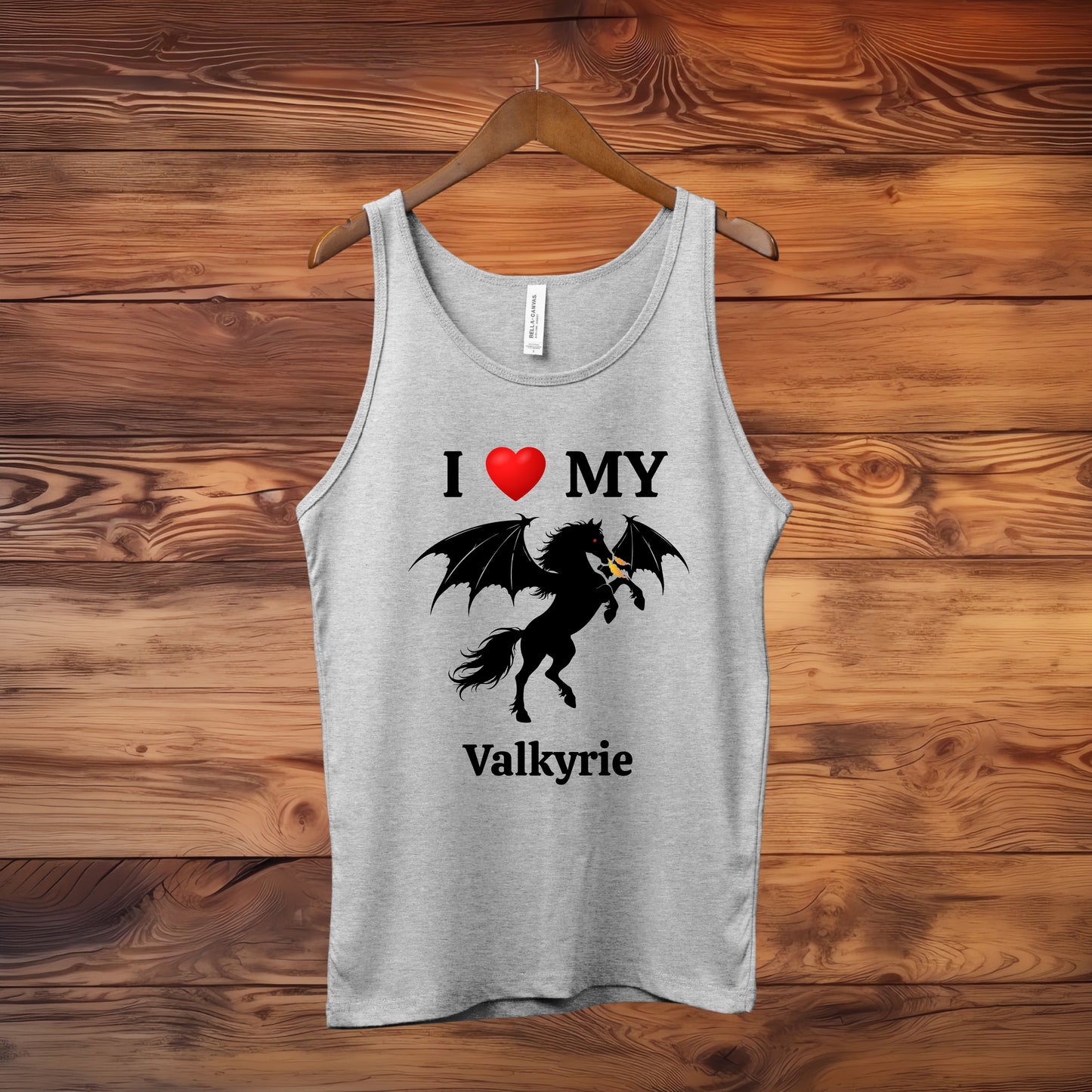 Personalized I Love My Dragon Horse Unisex Jersey Tank