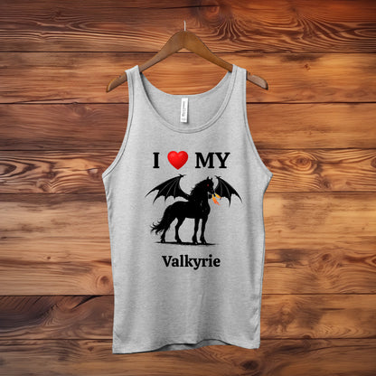 Personalized I Love My Dragon Horse Unisex Jersey Tank