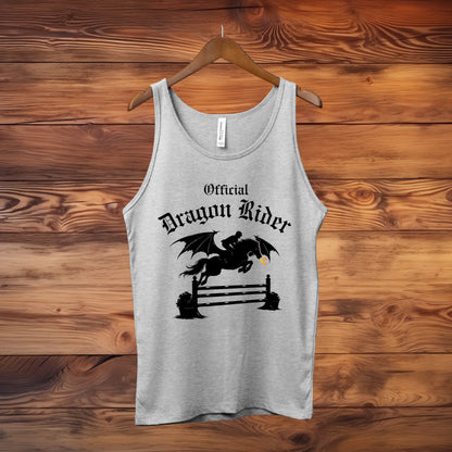 Official Dragon Rider Winged Horse Jumping Equestrian Fantasy Unisex Jersey Tank