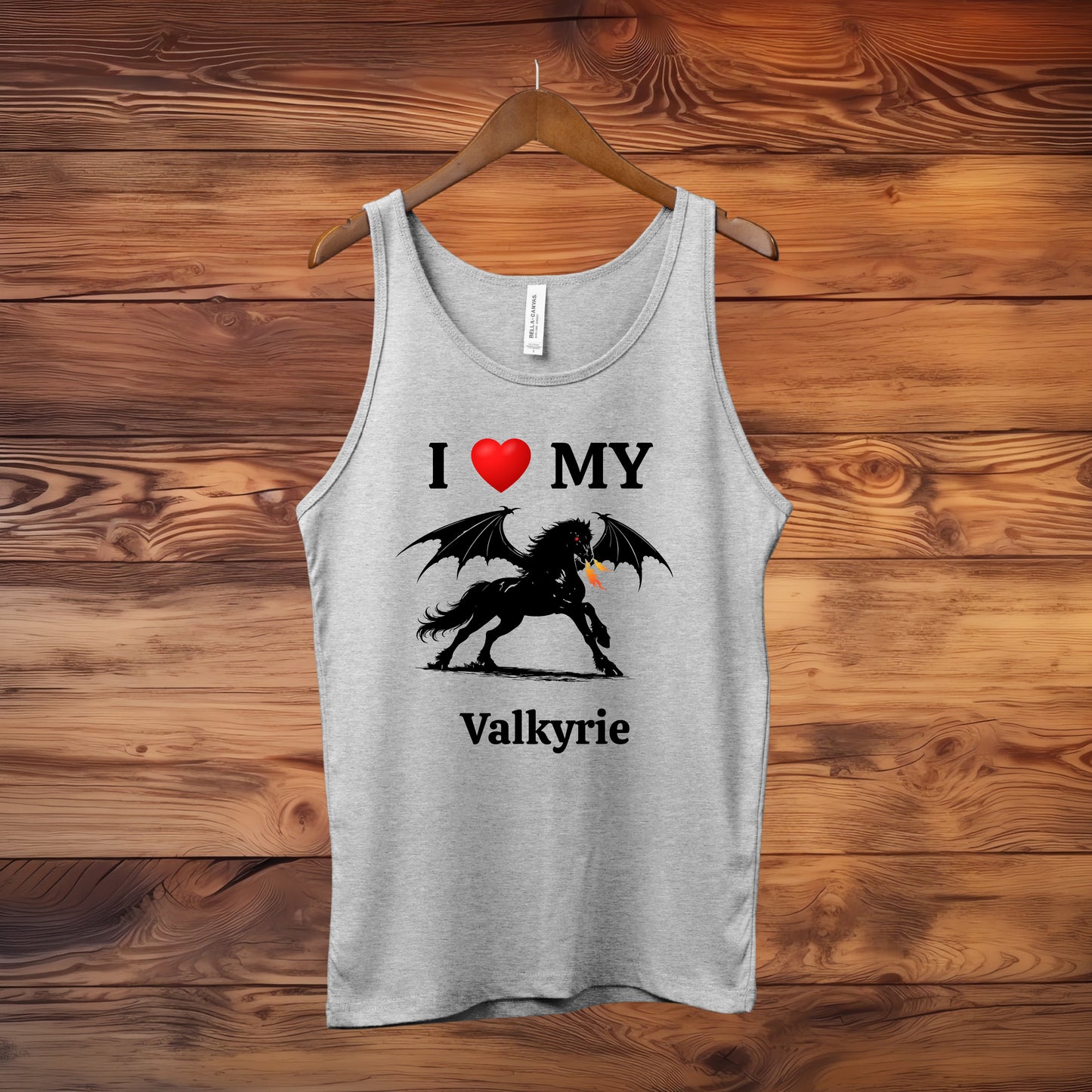 Personalized I Love My Dragon Horse Unisex Jersey Tank