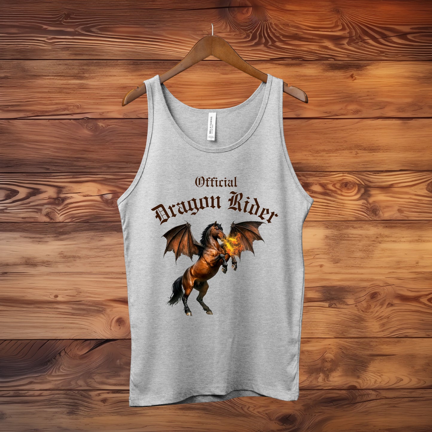 Official Dragon Rider Bay Fire Breathing Winged Horse Unisex Jersey Tank