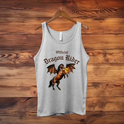 Official Dragon Rider Bay Fire Breathing Winged Horse Unisex Jersey Tank