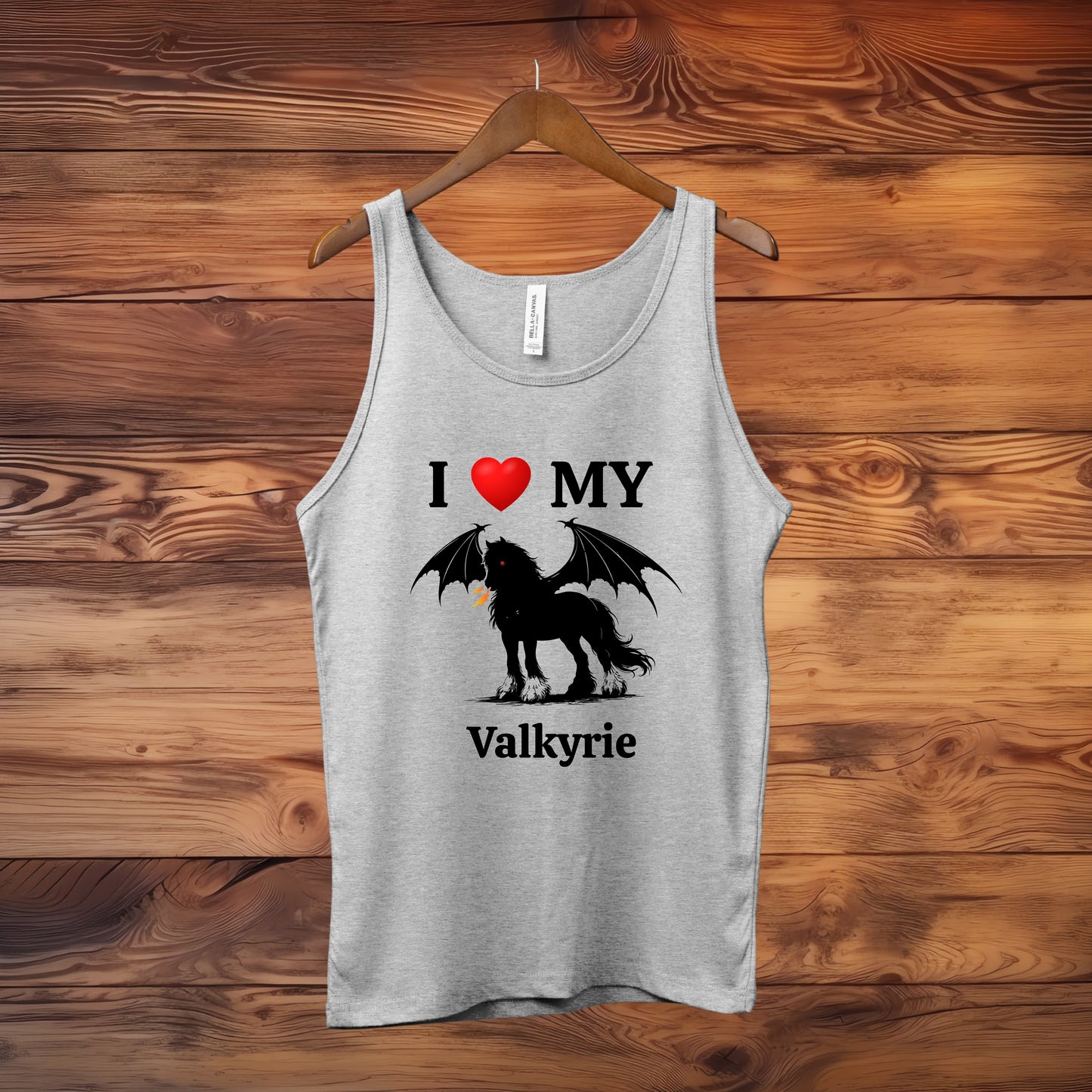 Personalized I Love My Dragon Horse Unisex Jersey Tank