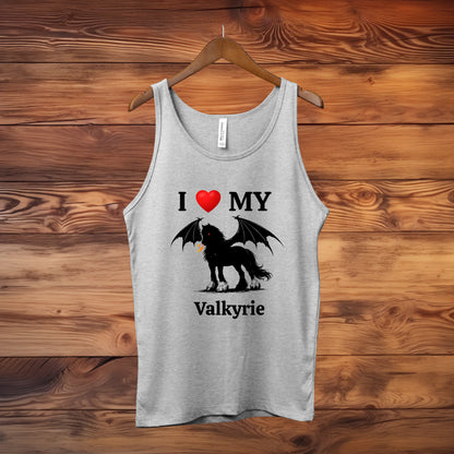 Personalized I Love My Dragon Horse Unisex Jersey Tank
